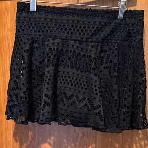 Elegant Black Lace Skirt